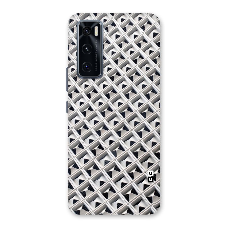 Check White Design Back Case for Vivo V20 SE