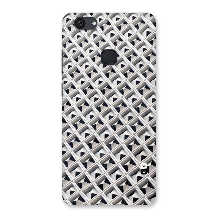 Check White Design Back Case for Vivo V7 Plus