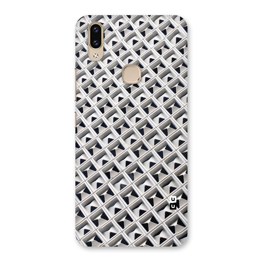 Check White Design Back Case for Vivo V9 Youth