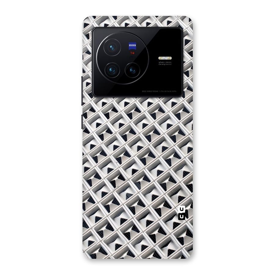 Check White Design Back Case for Vivo X80