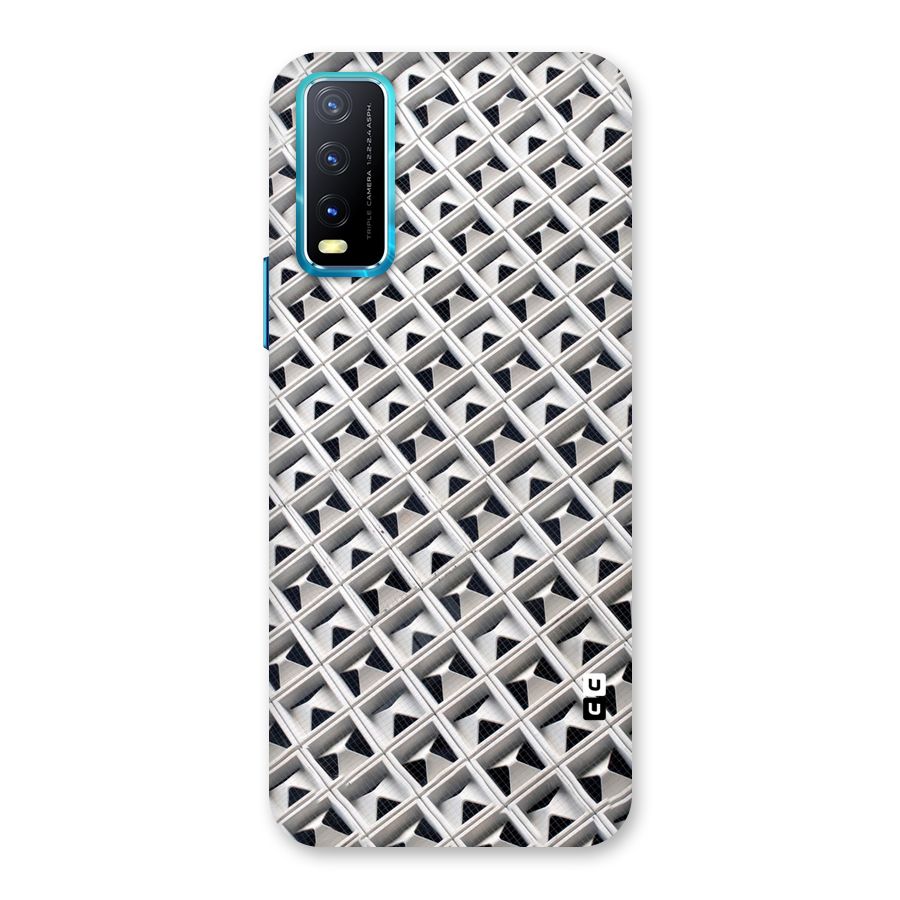 Check White Design Back Case for Vivo Y20G