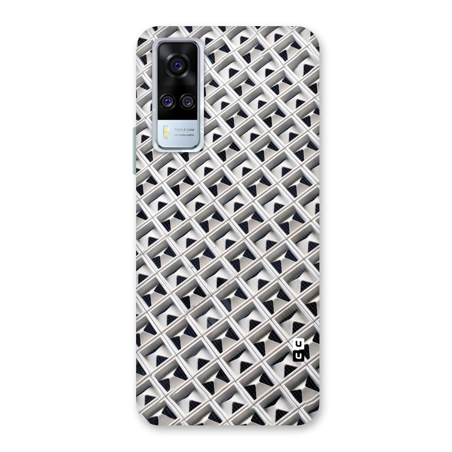 Check White Design Back Case for Vivo Y31