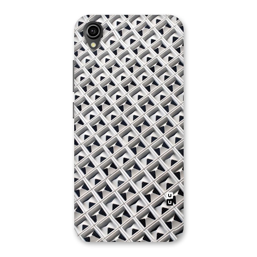 Check White Design Back Case for Vivo Y90