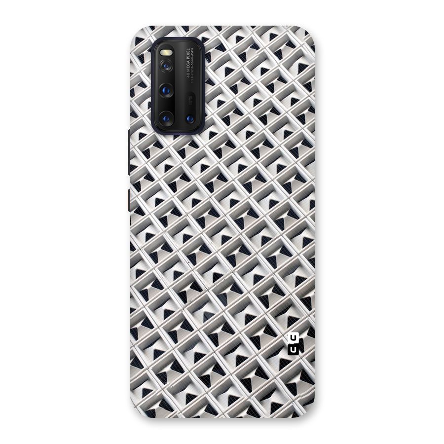 Check White Design Back Case for Vivo iQOO 3