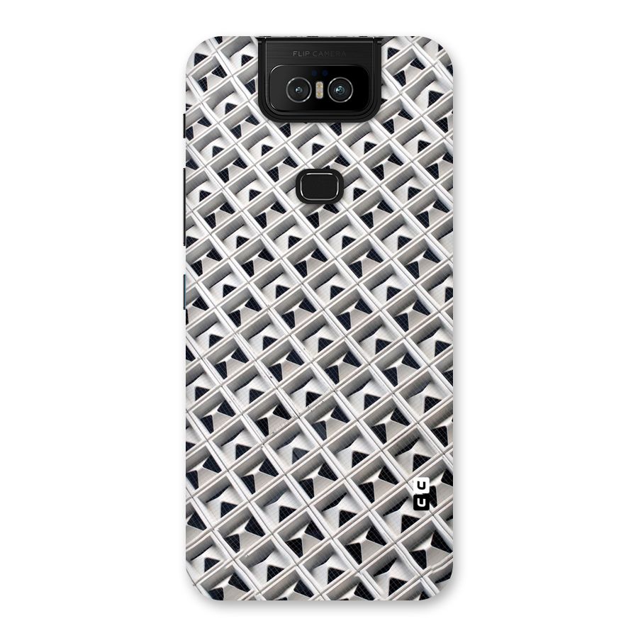 Check White Design Back Case for Zenfone 6z