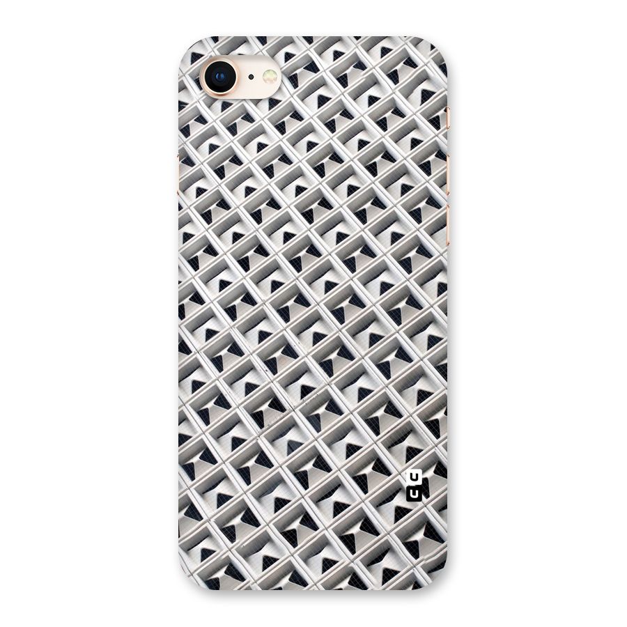 Check White Design Back Case for iPhone 8