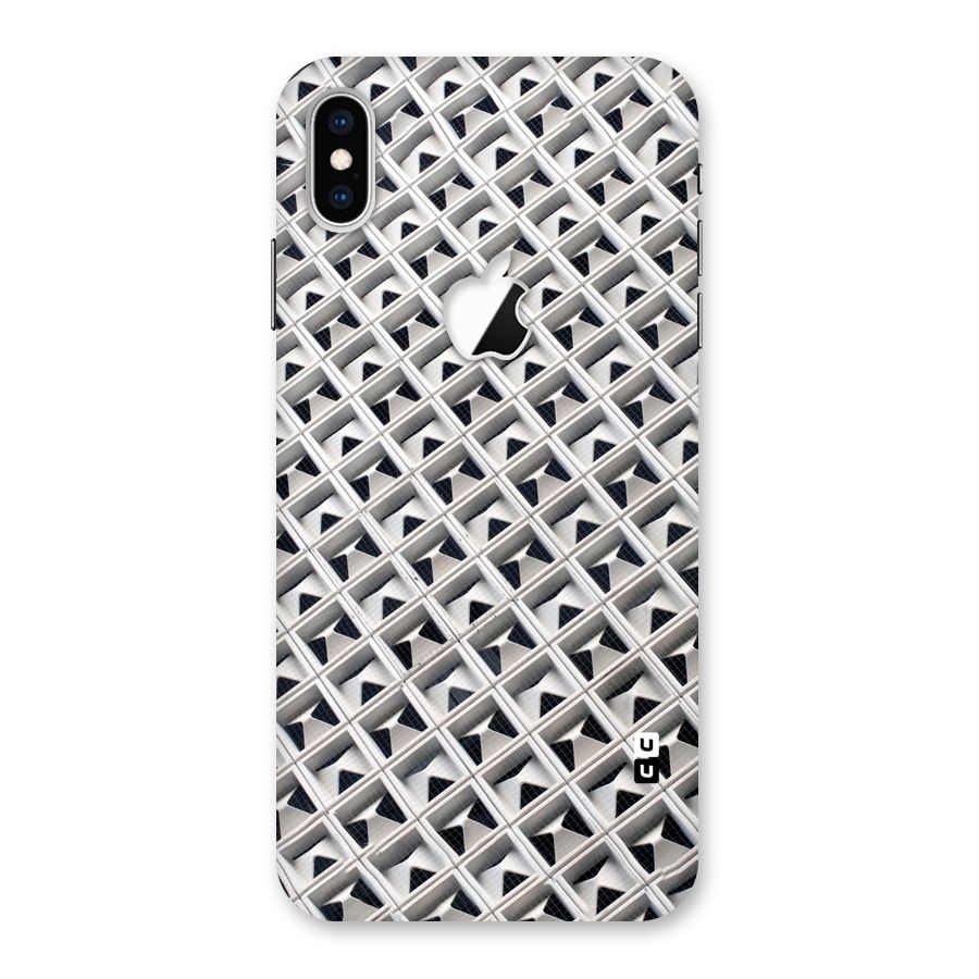Check White Design Back Case for iPhone XS Max Apple Cut