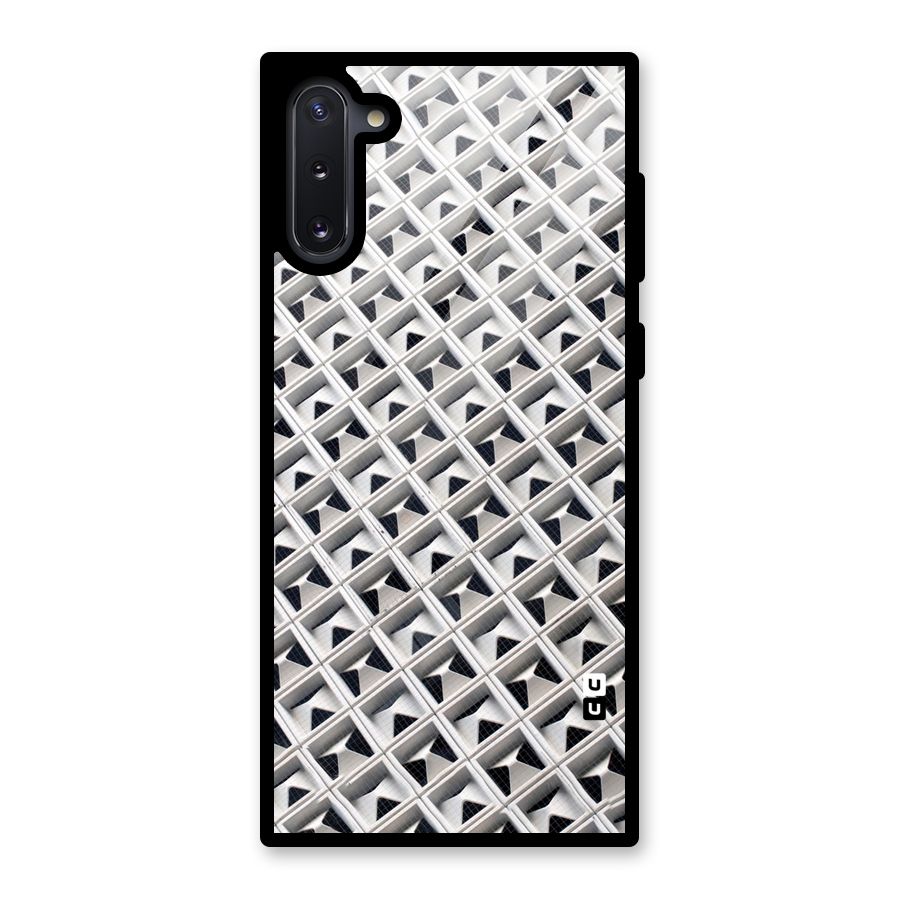 Check White Design Glass Back Case for Galaxy Note 10