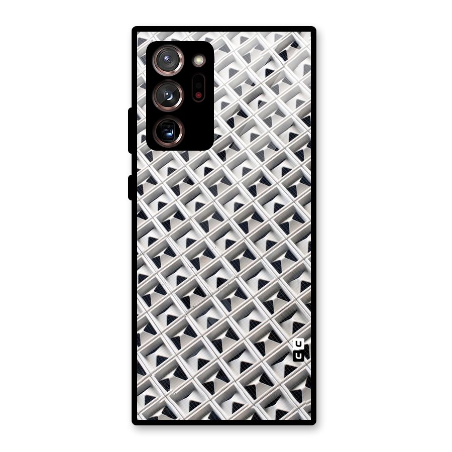 Check White Design Glass Back Case for Galaxy Note 20 Ultra 5G