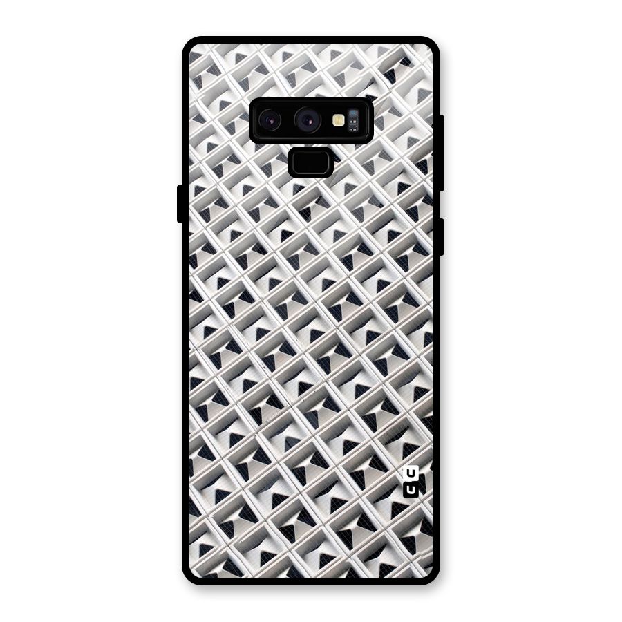 Check White Design Glass Back Case for Galaxy Note 9