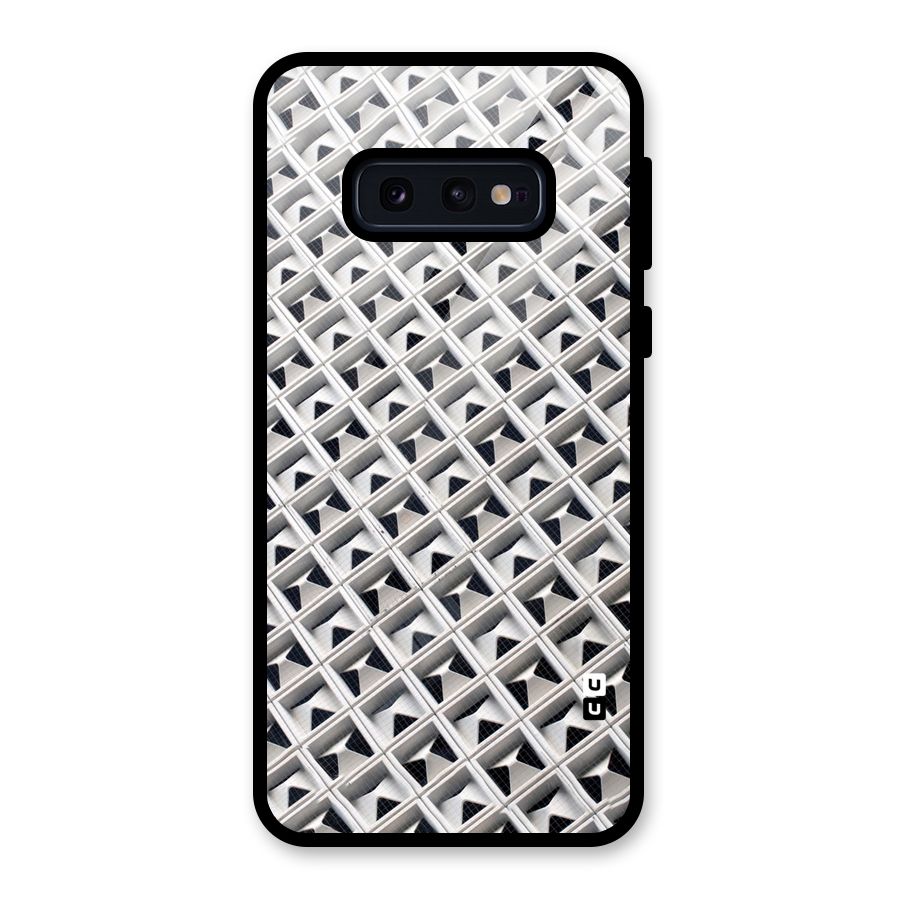 Check White Design Glass Back Case for Galaxy S10e