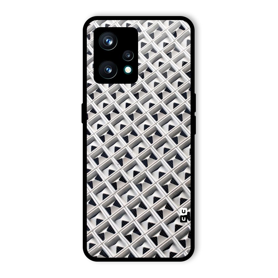 Check White Design Glass Back Case for Realme 9 Pro Plus 5G