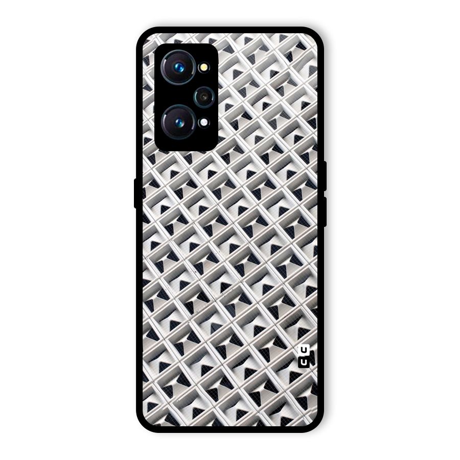 Check White Design Glass Back Case for Realme GT 2