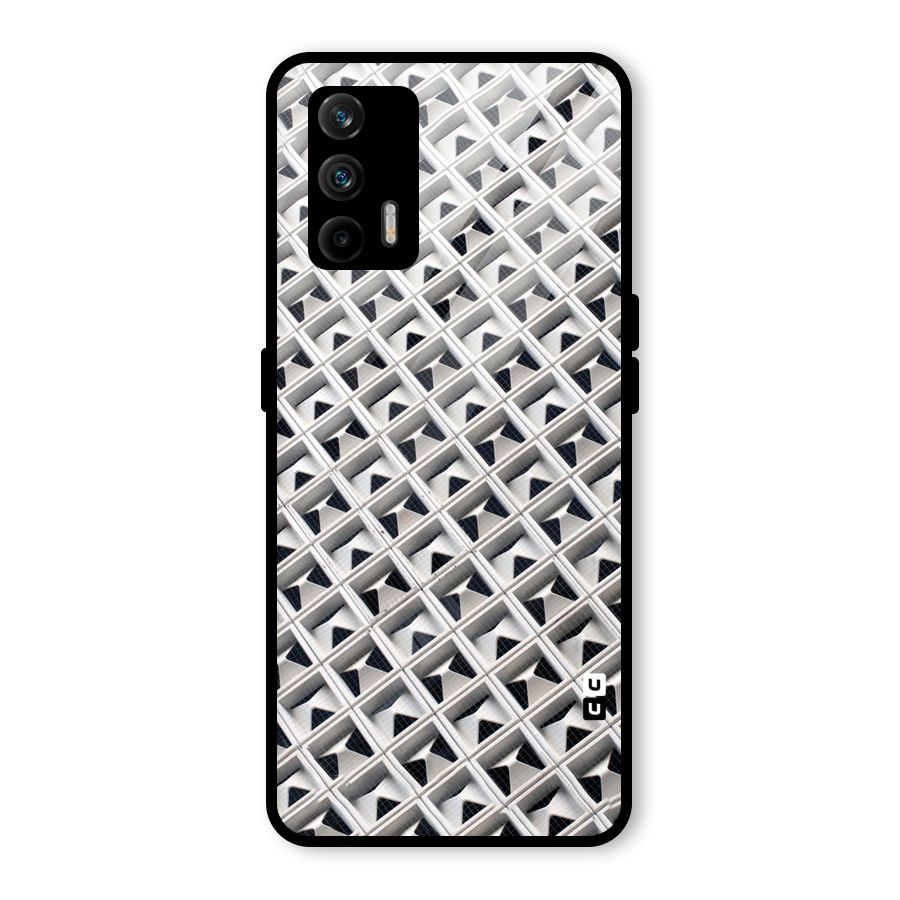 Check White Design Glass Back Case for Realme GT 5G