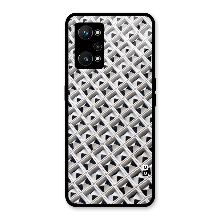 Check White Design Glass Back Case for Realme GT Neo 3T