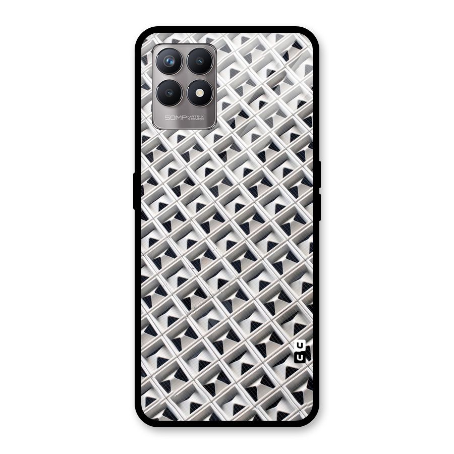 Check White Design Glass Back Case for Realme Narzo 50