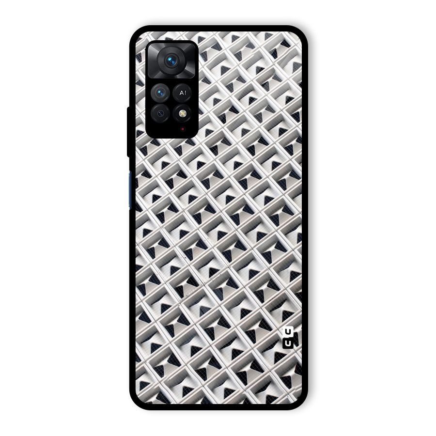 Check White Design Glass Back Case for Redmi Note 11 Pro Plus 5G