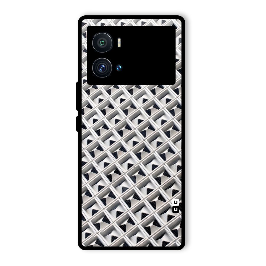Check White Design Glass Back Case for Vivo iQOO 9 Pro