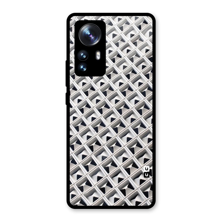 Check White Design Glass Back Case for Xiaomi 12 Pro