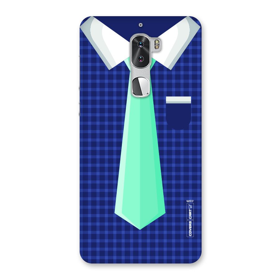 Checked Shirt Tie Back Case for Coolpad Cool 1