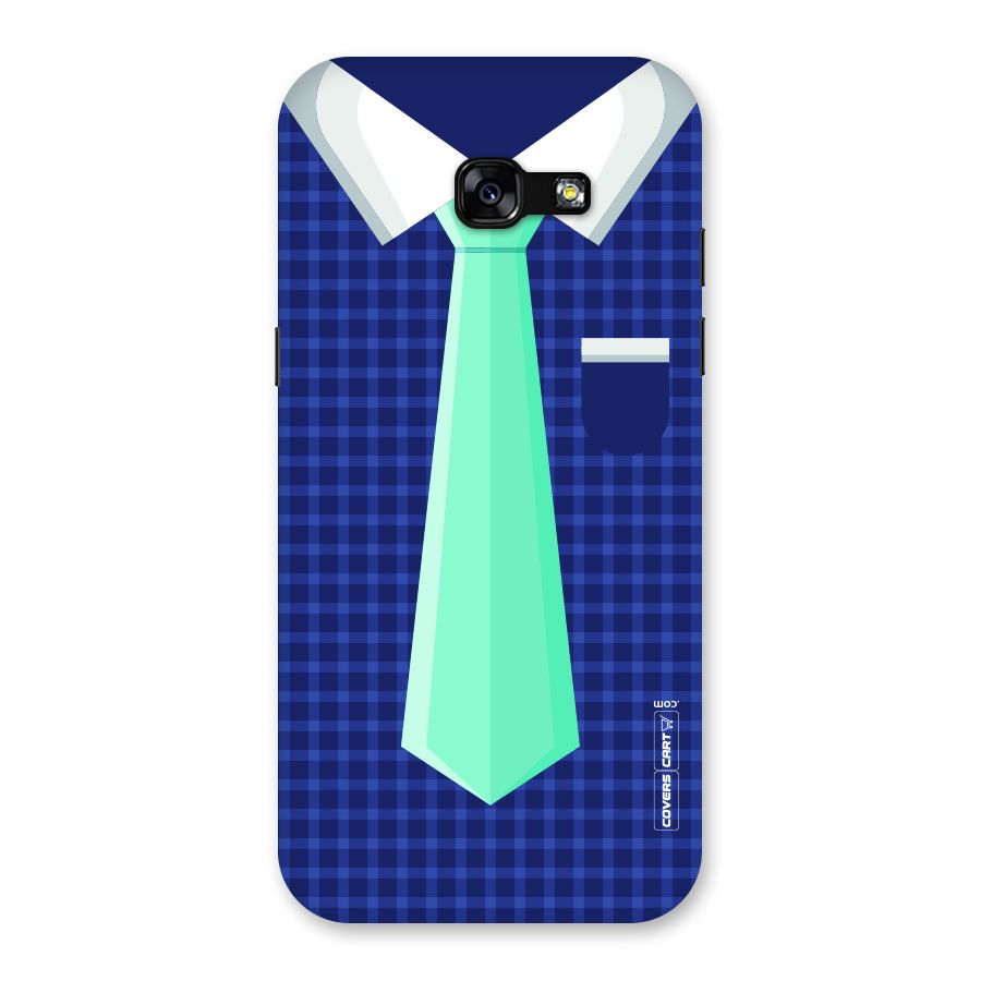 Checked Shirt Tie Back Case for Galaxy A5 2017
