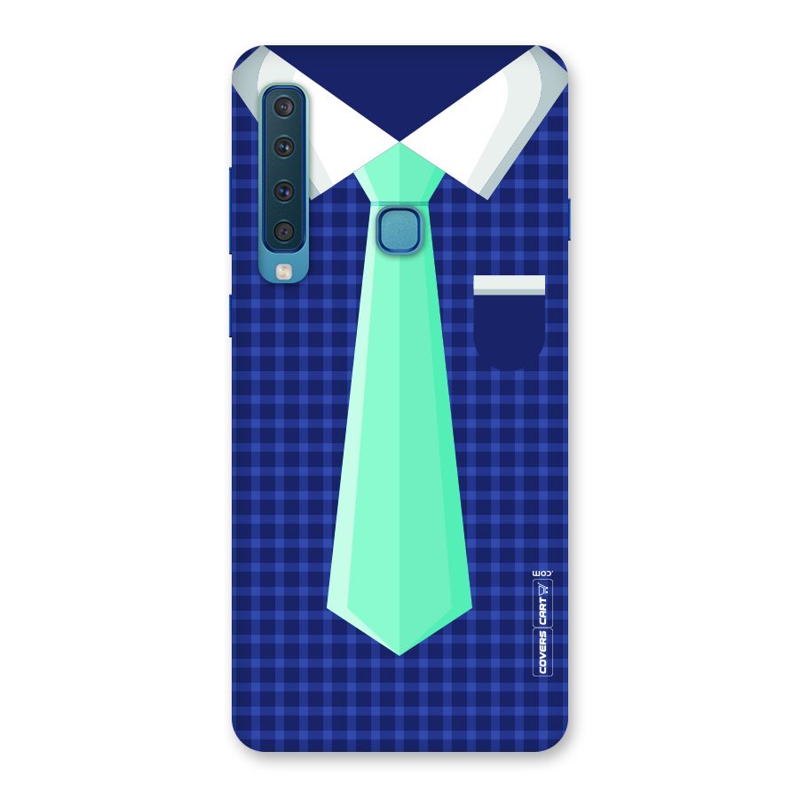 Checked Shirt Tie Back Case for Galaxy A9 (2018)