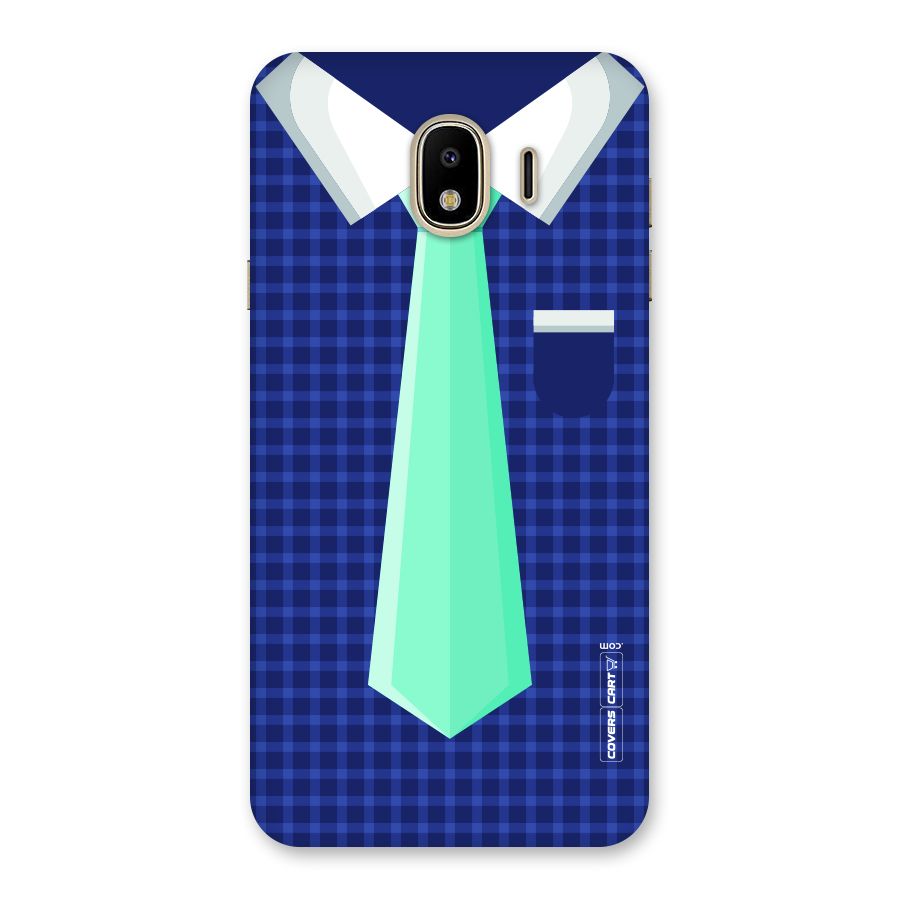 Checked Shirt Tie Back Case for Galaxy J4