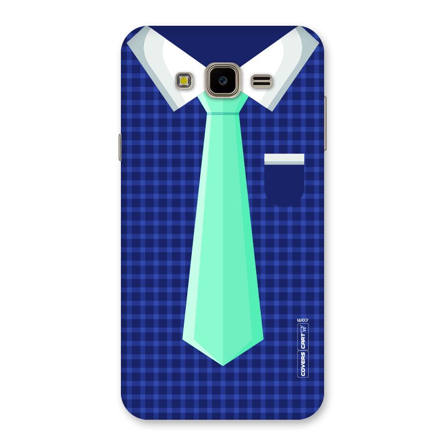 Checked Shirt Tie Back Case for Galaxy J7 Nxt