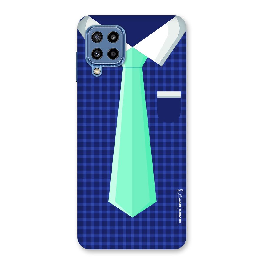 Checked Shirt Tie Back Case for Galaxy M32