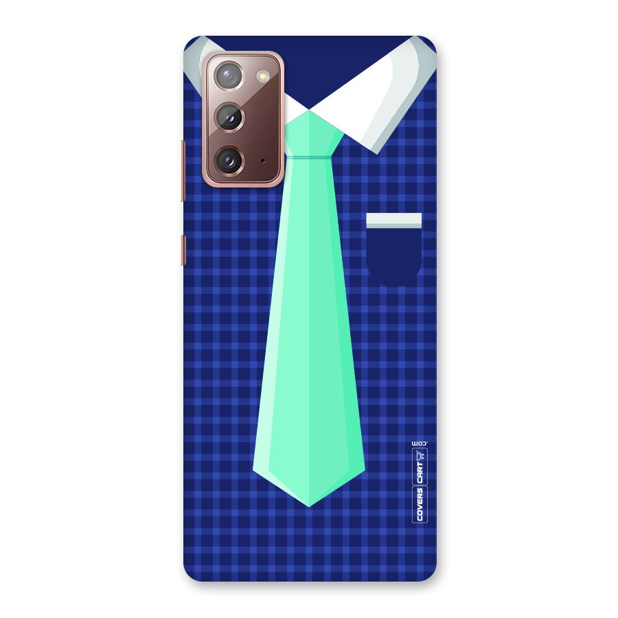 Checked Shirt Tie Back Case for Galaxy Note 20