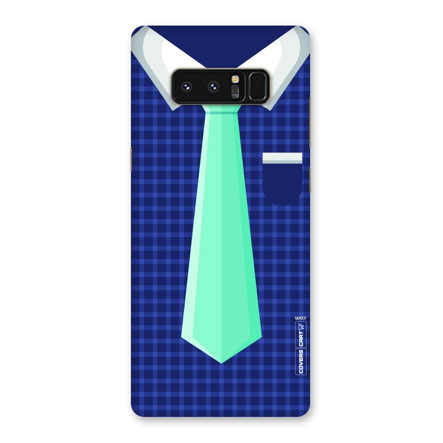 Checked Shirt Tie Back Case for Galaxy Note 8