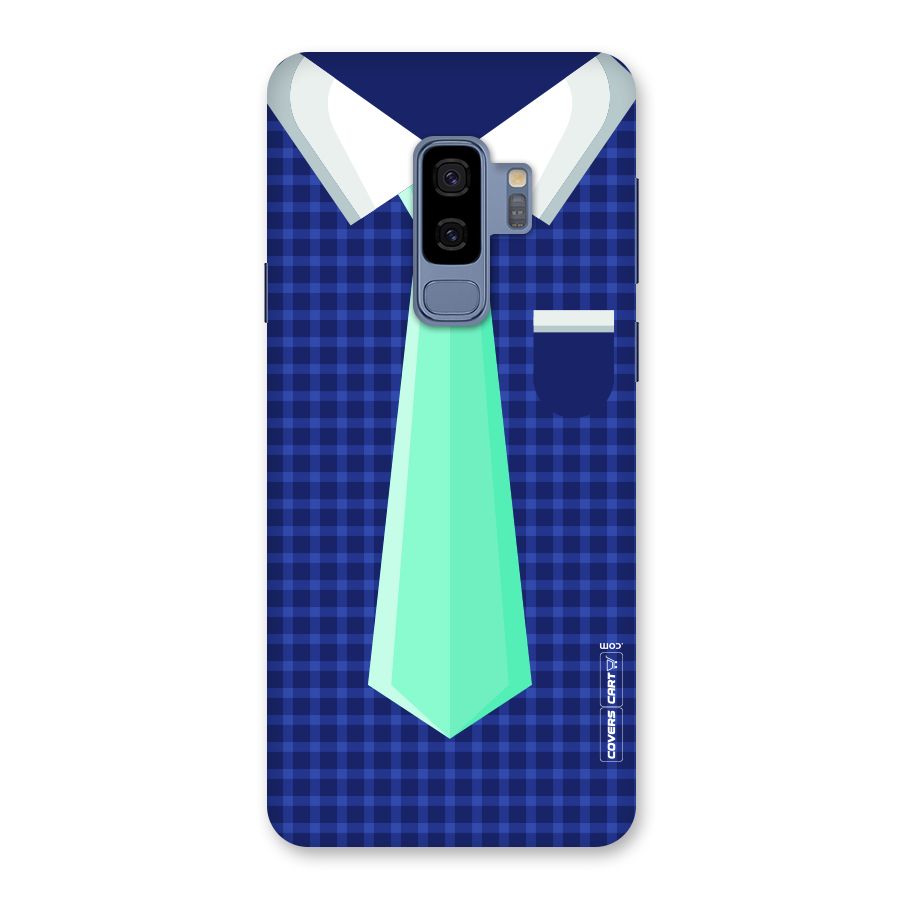 Checked Shirt Tie Back Case for Galaxy S9 Plus