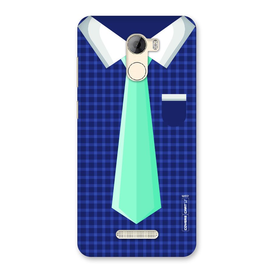 Checked Shirt Tie Back Case for Gionee A1 LIte