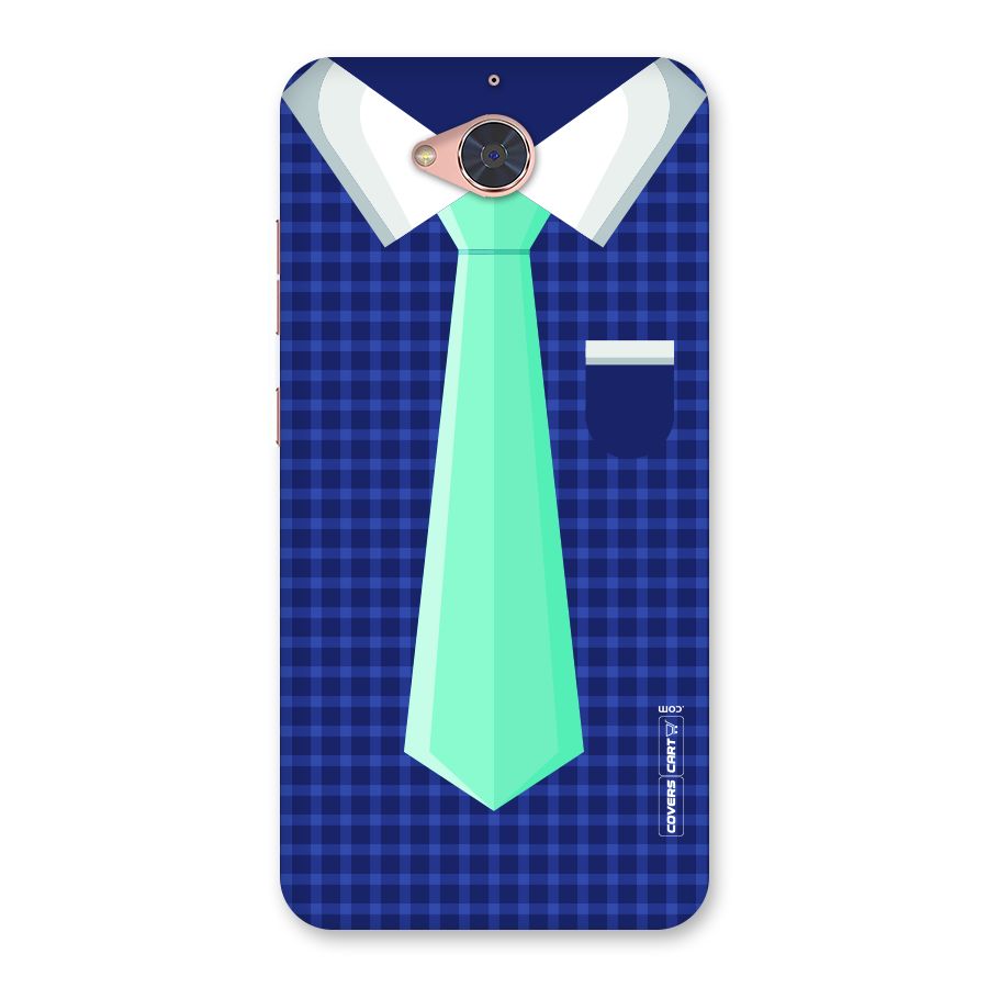 Checked Shirt Tie Back Case for Gionee S6 Pro