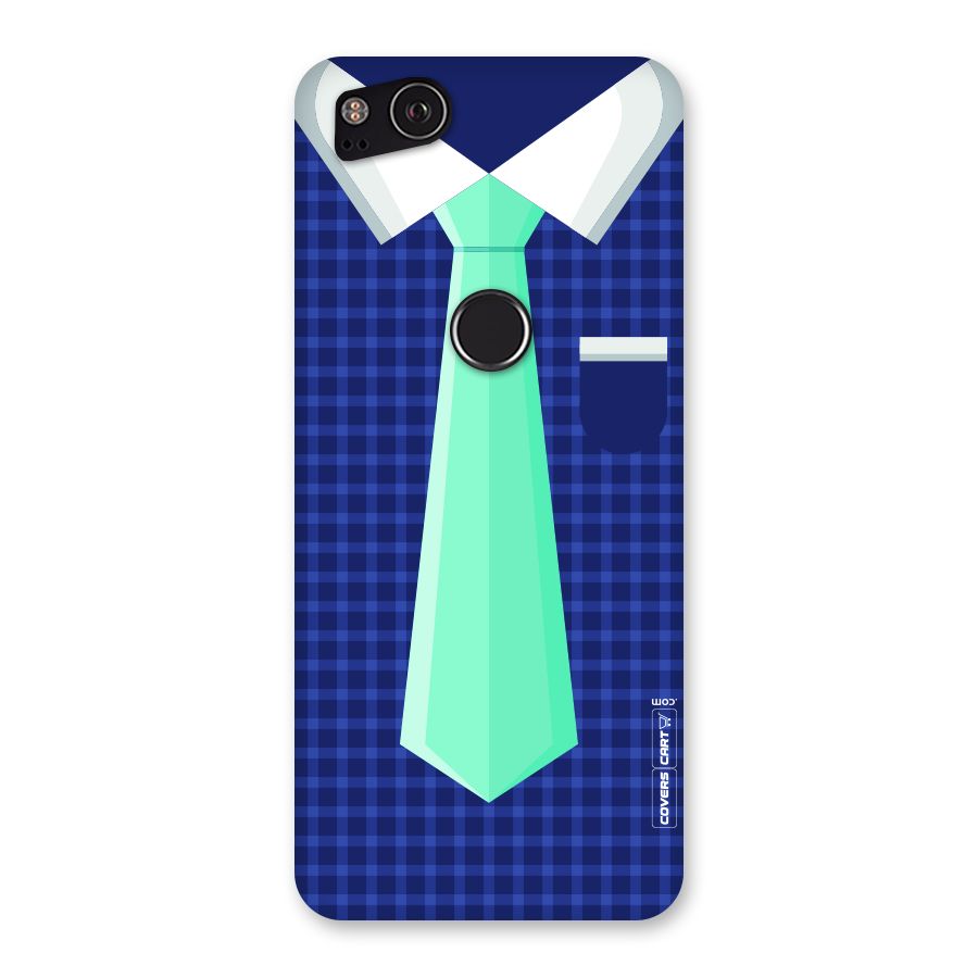Checked Shirt Tie Back Case for Google Pixel 2