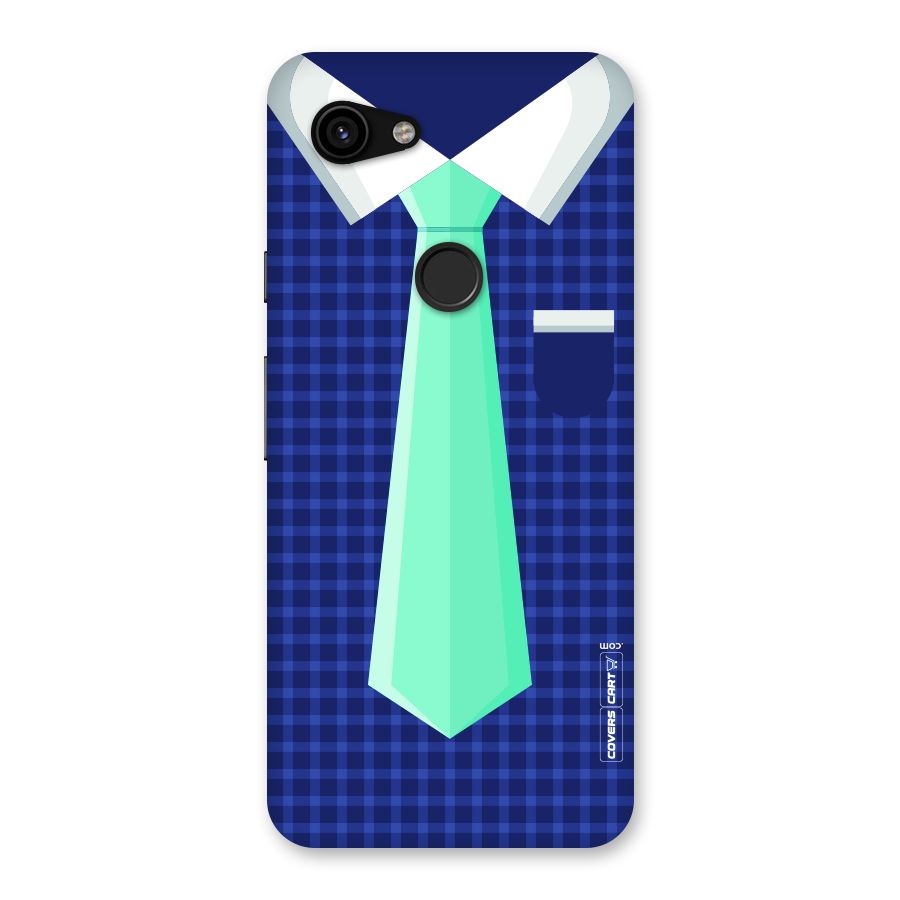 Checked Shirt Tie Back Case for Google Pixel 3a