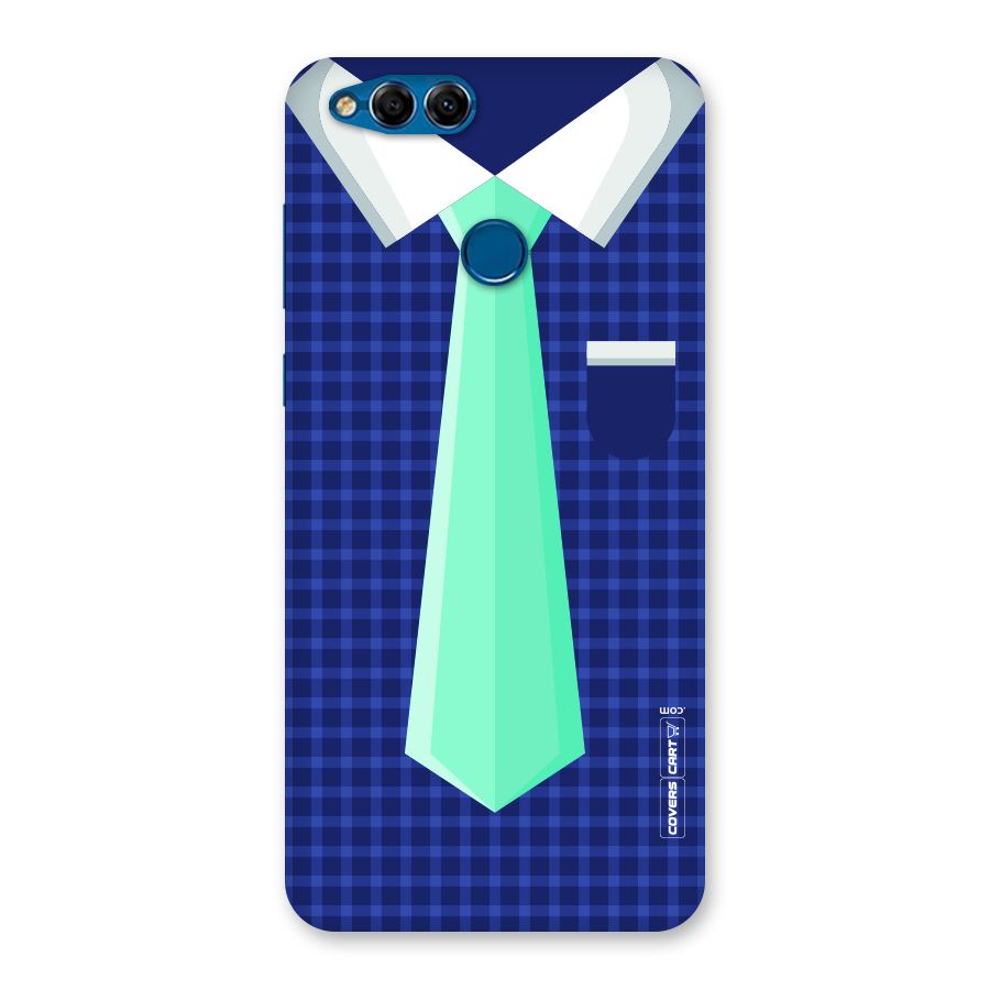 Checked Shirt Tie Back Case for Honor 7X