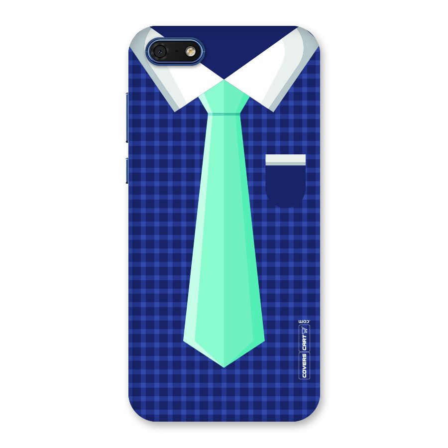 Checked Shirt Tie Back Case for Honor 7s