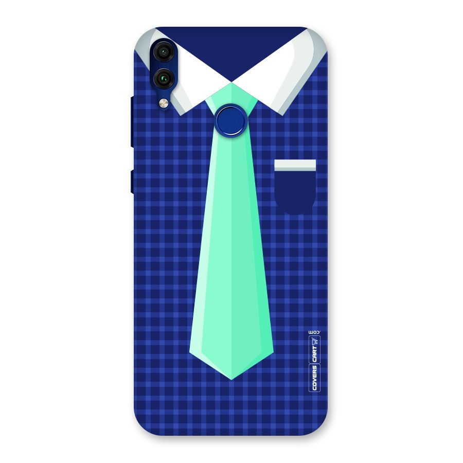 Checked Shirt Tie Back Case for Honor 8C