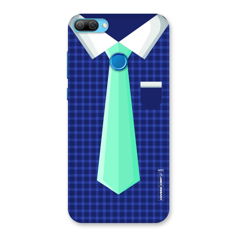 Checked Shirt Tie Back Case for Honor 9N
