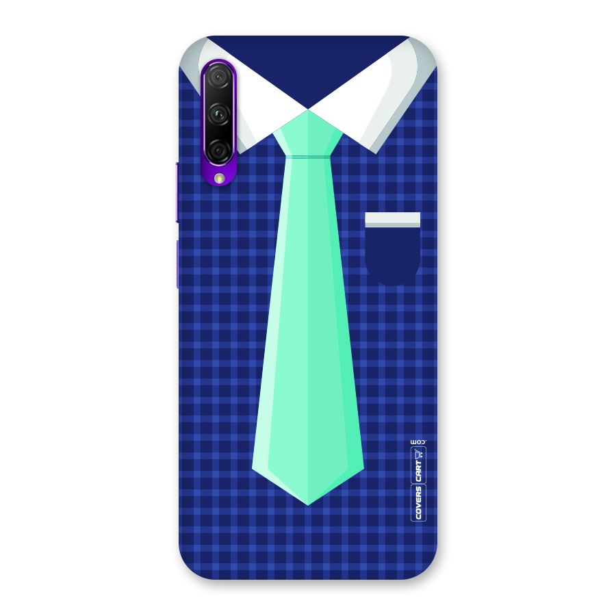 Checked Shirt Tie Back Case for Honor 9X Pro