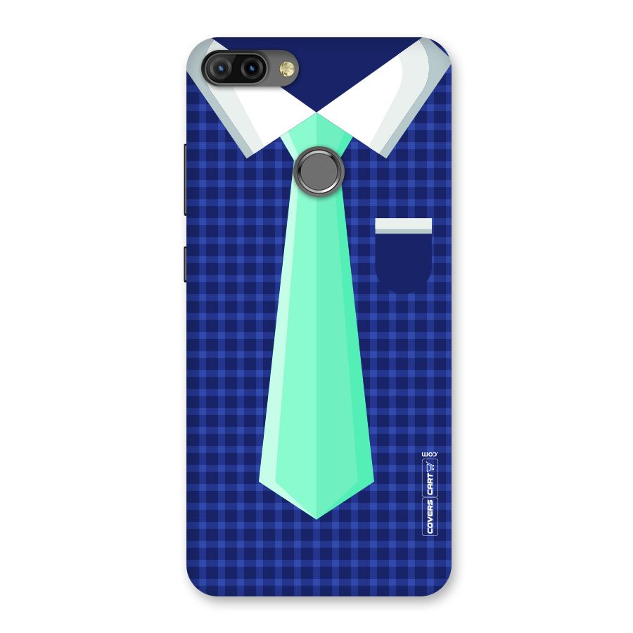 Checked Shirt Tie Back Case for Infinix Hot 6 Pro