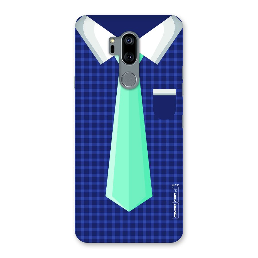 Checked Shirt Tie Back Case for LG G7