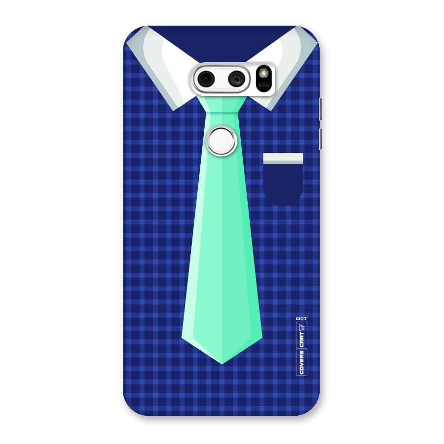 Checked Shirt Tie Back Case for LG V30