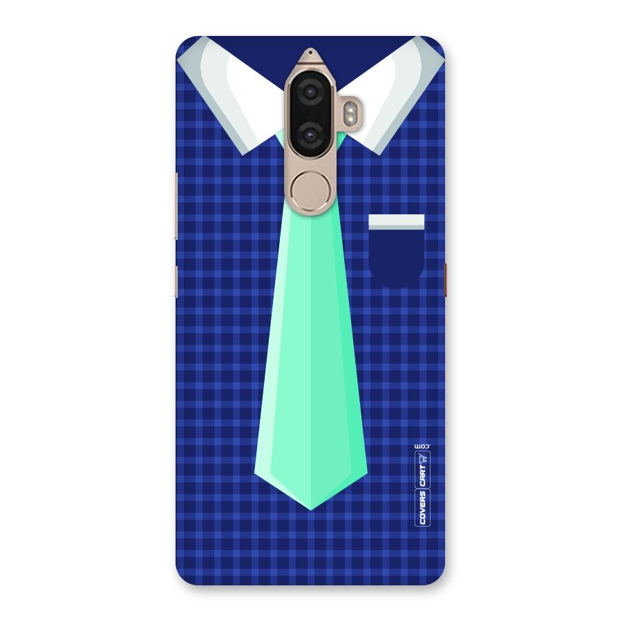Checked Shirt Tie Back Case for Lenovo K8 Note
