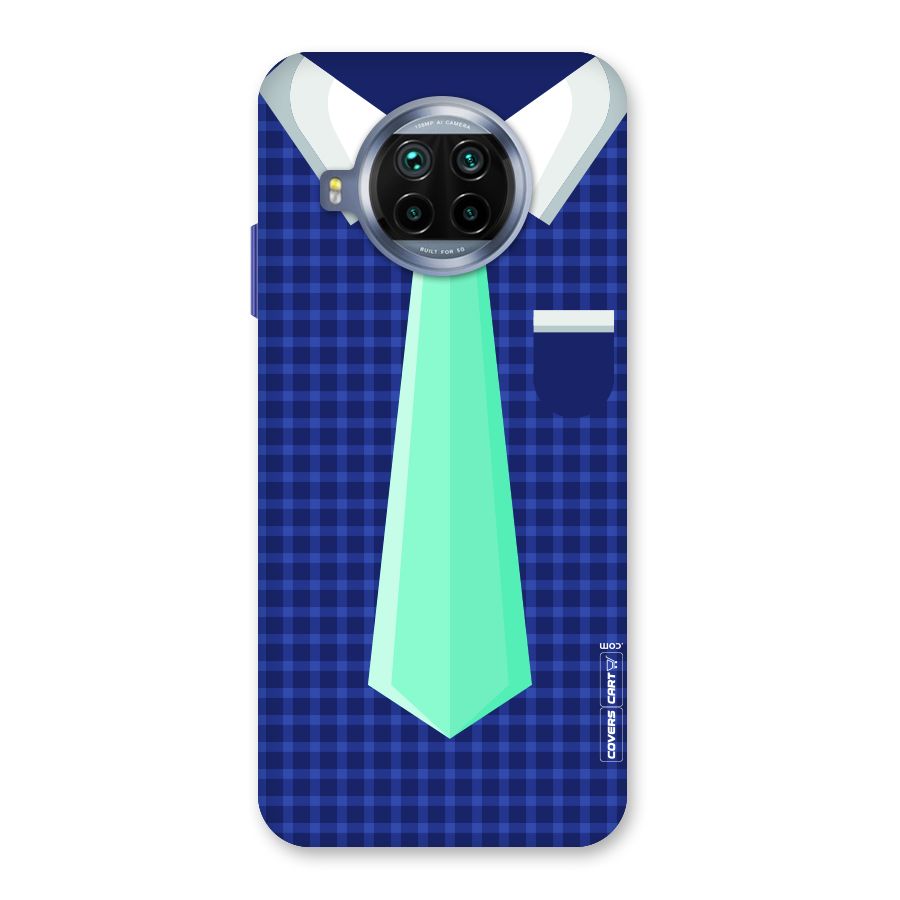 Checked Shirt Tie Back Case for Mi 10i