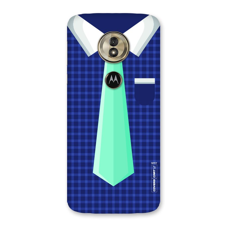Checked Shirt Tie Back Case for Moto G6 Play