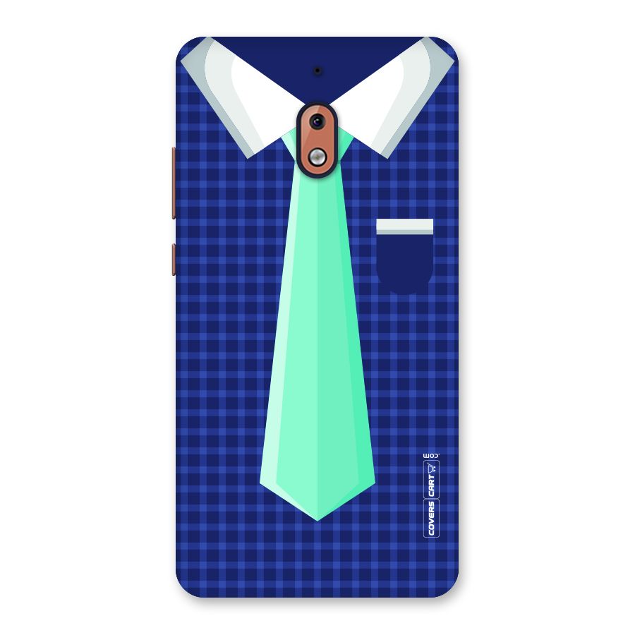 Checked Shirt Tie Back Case for Nokia 2.1