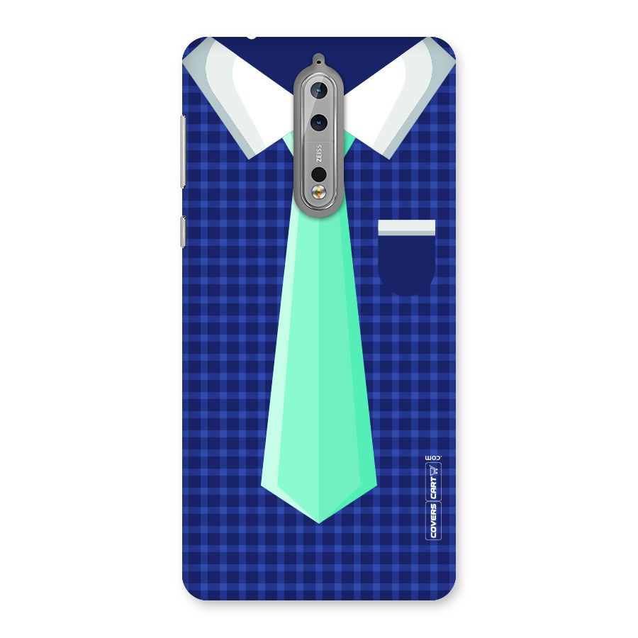 Checked Shirt Tie Back Case for Nokia 8