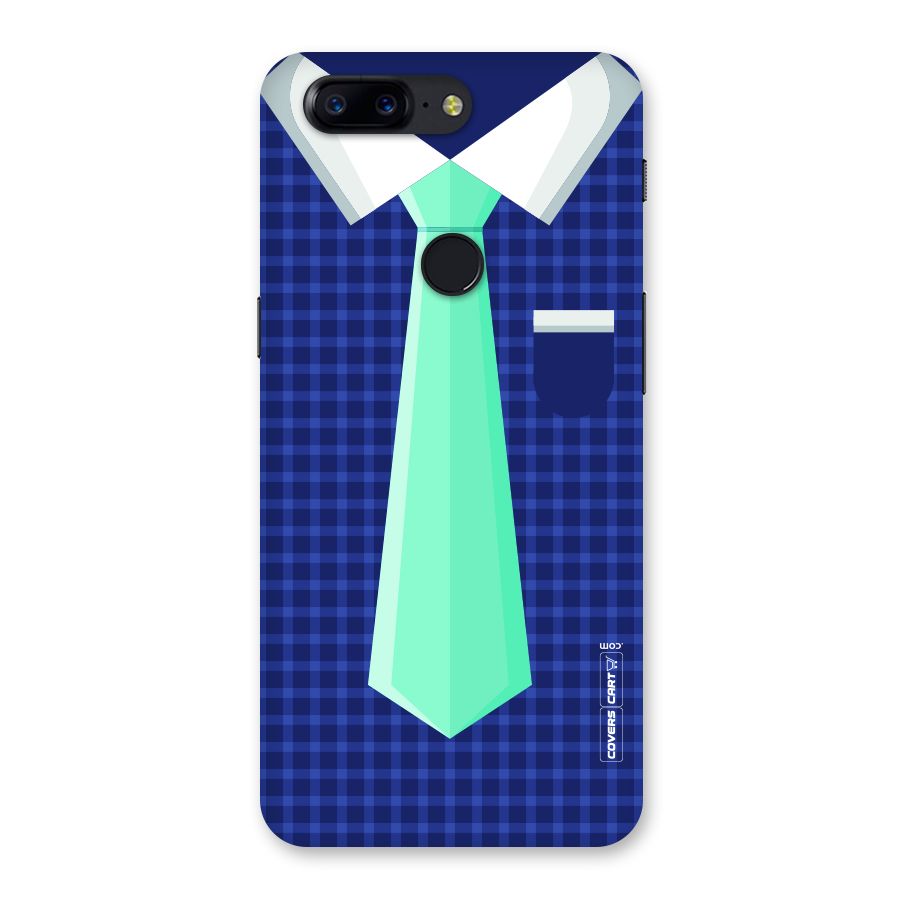 Checked Shirt Tie Back Case for OnePlus 5T